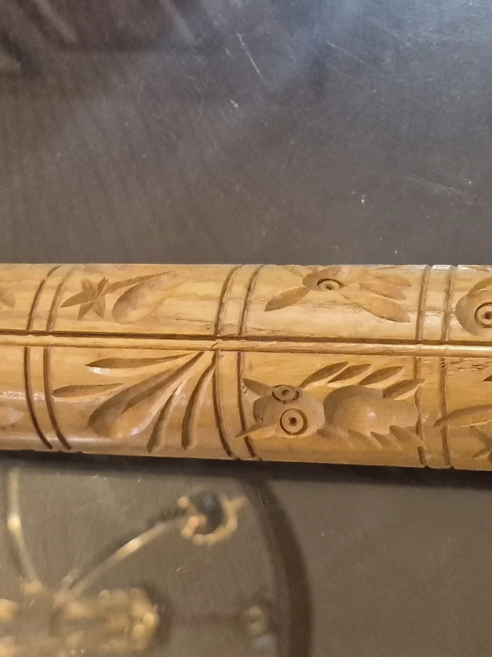 Springerle German shortbread vintage rolling pin